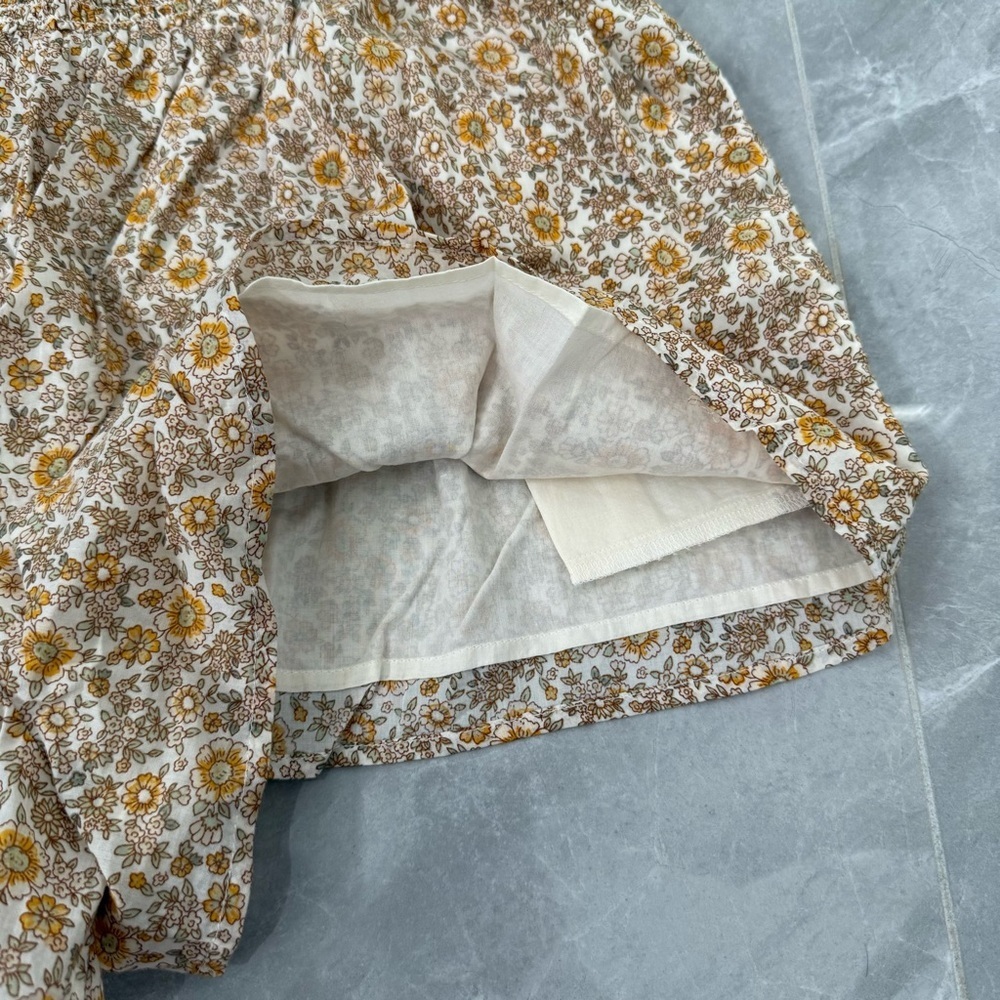 Women’s American Eagle AE Front Cut-Out Floral Spaghetti Strap Romper Size Large - Picture 8 of 16